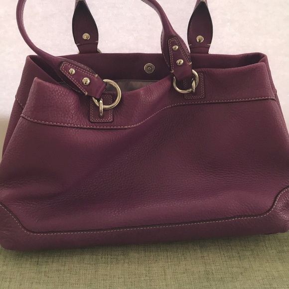 Coach Leather handbag Purple - Picture 4 of 4